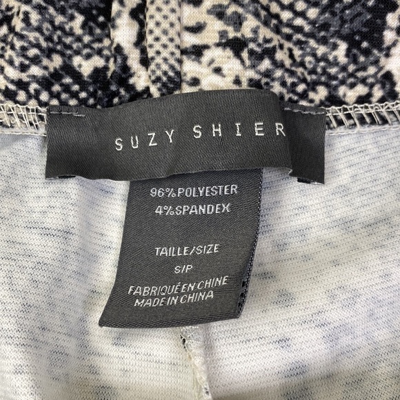 Snake Print Reptile Flared Pull-on Pants Suzy Shier Womens Size Small - Picture 4 of 8